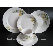 Haonai Keramik-Dinner-Set mit Blumen-Design, Keramik-Dinner Ware